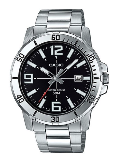 Мужские часы японского бренда Casio  Collection модель MTP-VD01D-1B