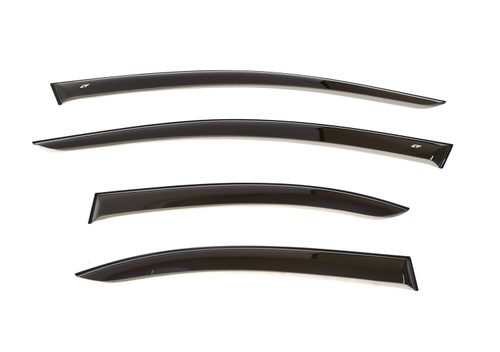 Дефлекторы боковых окон Cobra Tuning на Mitsubishi Lancer седан/хэтчбек 2007 широкие арт.ME40707