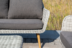 "Прованс" диван из искусственного ротанга трехместный, цвет бежевый