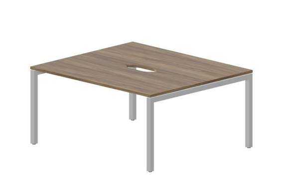 Составной стол Polo на 2 рабочих места 1580х1366х750мм (2 эргономичных выреза)