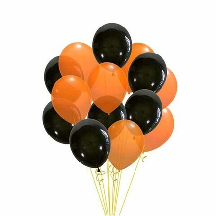 Фонтан из оранжевых и черных шаров_1