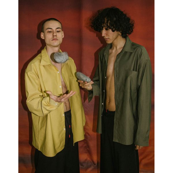 Рубашка Плотная Хлопковая Зеленая - фото 4