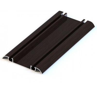 Направляющая нижняя двухполозная (1010мм) венге темный/венге ПВХ