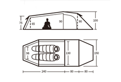 ПАЛАТКА NATUREHIKE OPALUS NH17L001-L