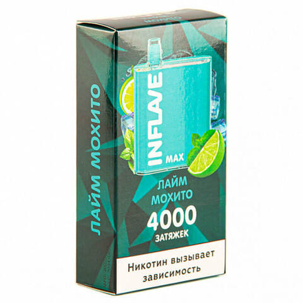 Inflave Max - Лайм-Мохито 4000 тяг