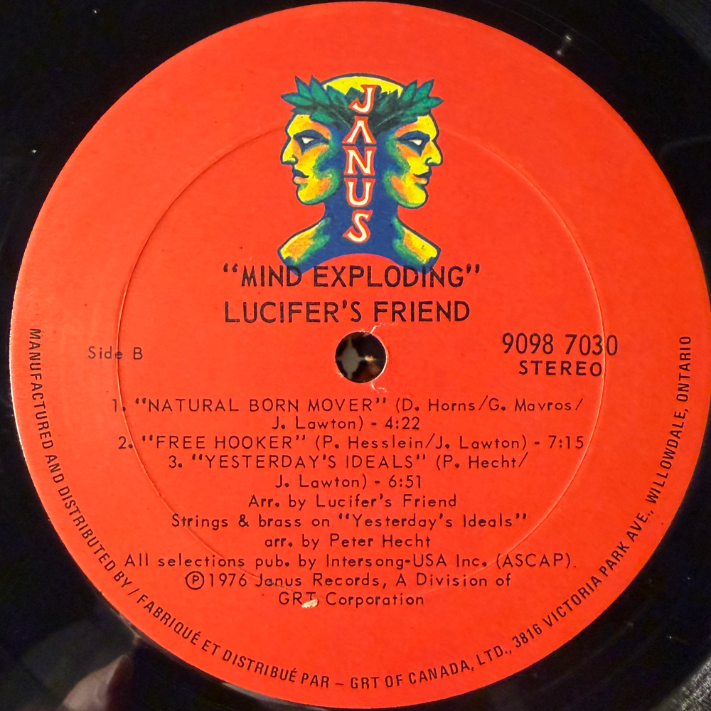 Lucifer's Friend ‎– Mind Exploding (Канада 1976г.) Т