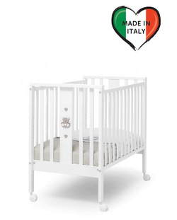 Детская кровать Erbesi Charly белый/серый