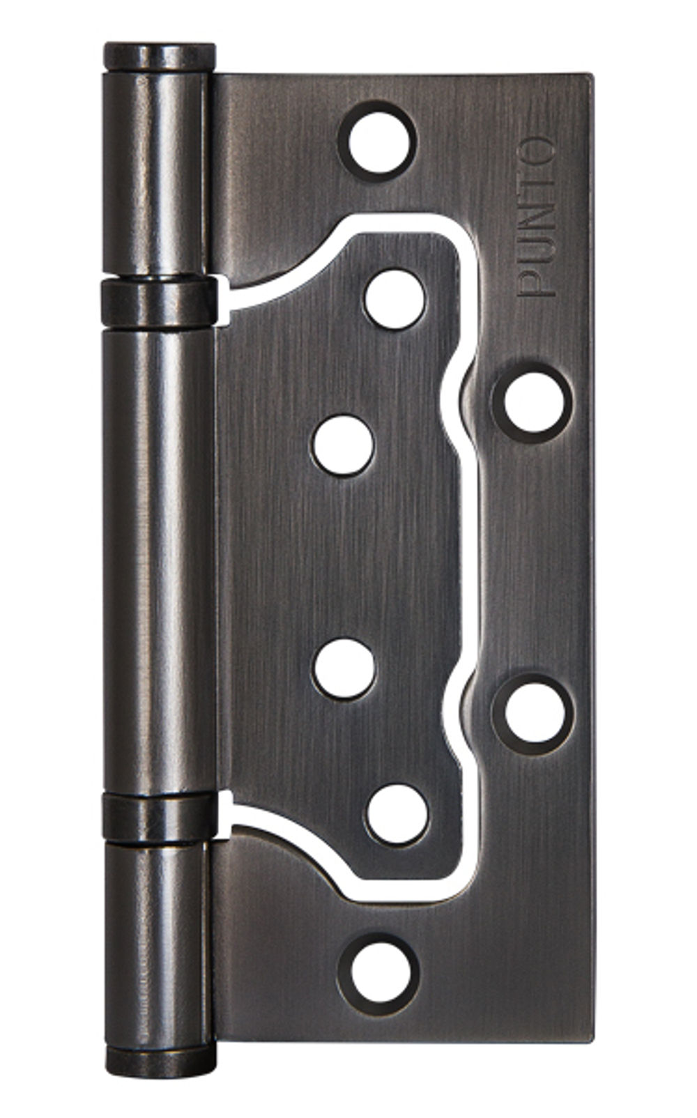 [ТОВАРА НЕТ В НАЛИЧИИ] Петля стальная накладная Пунто 200-2B 100x2,5 GR, цвет графит (гарантия - 1 месяц)