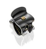 Balmain Hair Couture Заколка-краб черно-белая размер ХS Cellulose Acetate Pince a Cheveux Extra Small Black/White