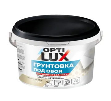 OPTILUX  Грунтовка под ОБОИ в белый цвет 2,5кг (ИжСинтез)
