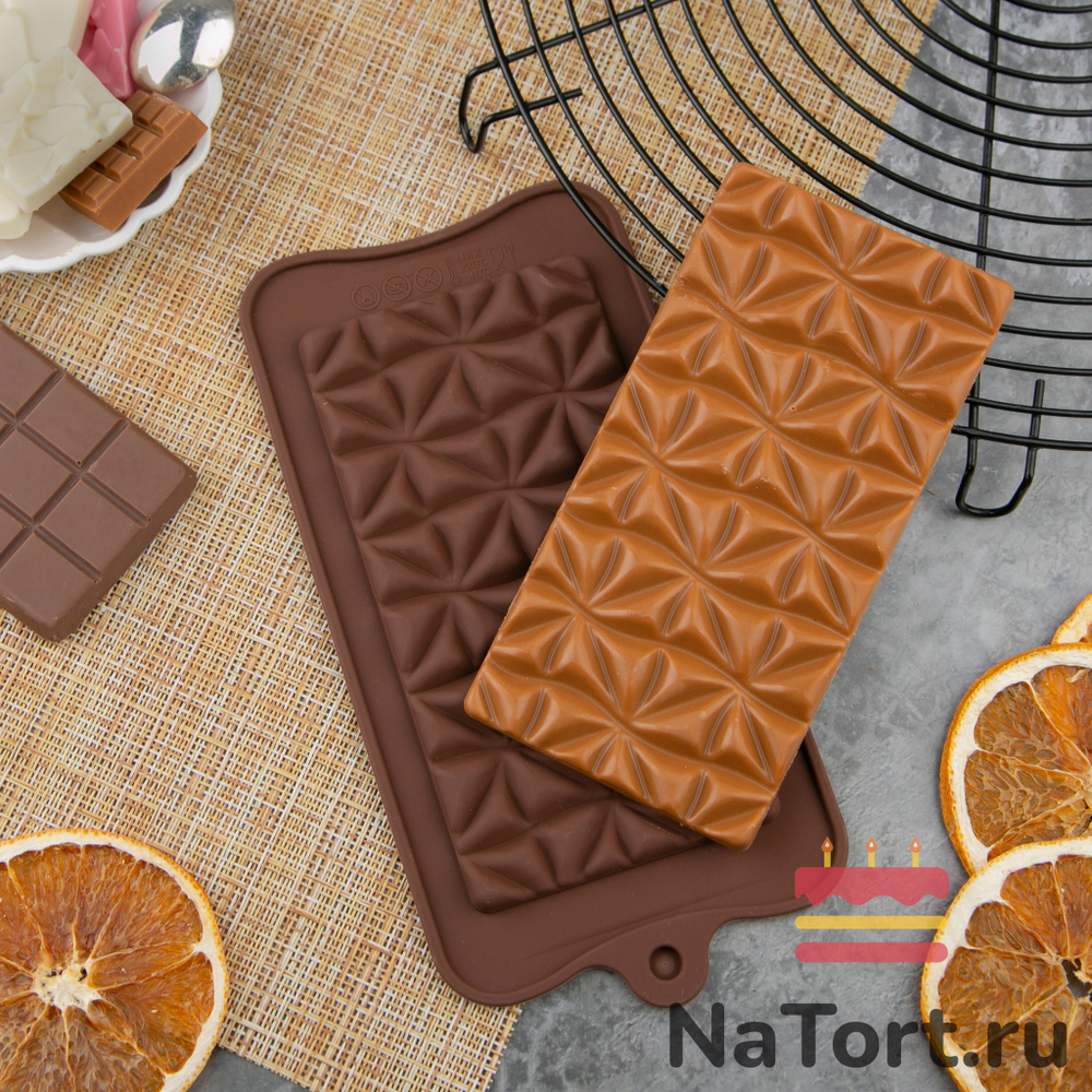 Форма силиконовая для шоколада «Плитка мираж»