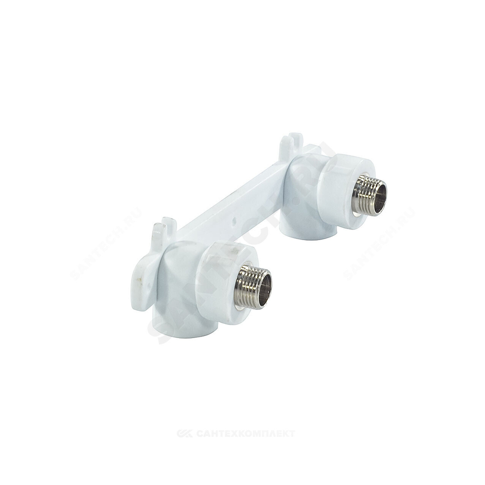 Планка монтажная PP-R белая Дн 25х1/2" НР под смеситель с водорозетками PRO VALFEX 10124220-PRO