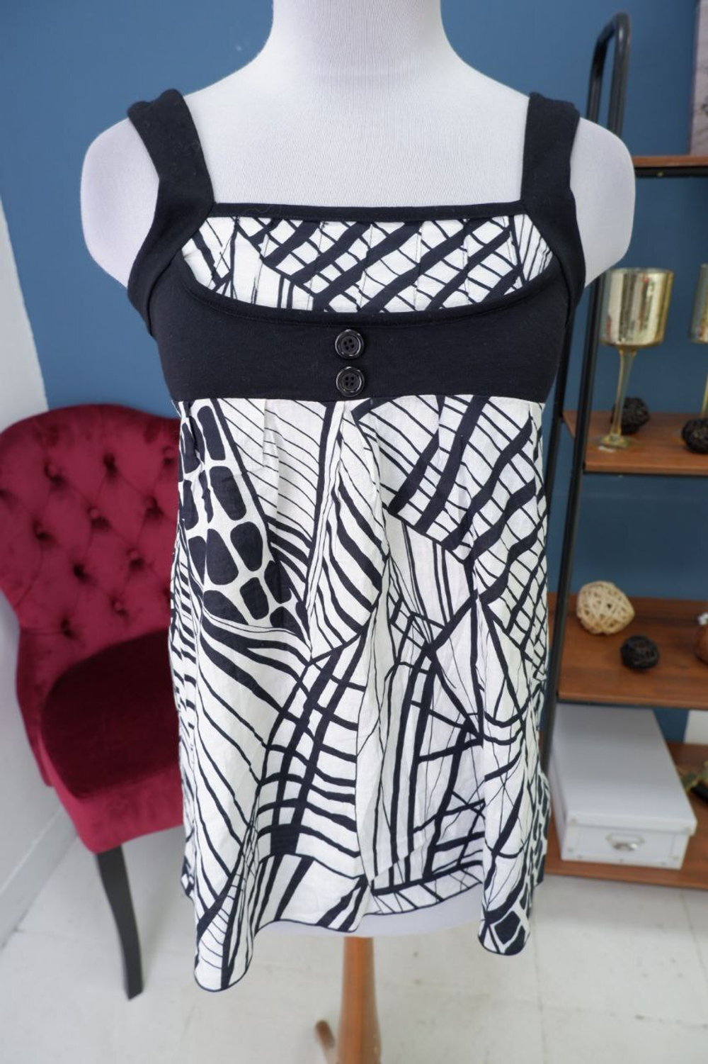 Топ Promod с принтом 42-44 размер