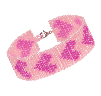 "Klart" набор для бисероплетения 11-003 "Браслет. Сердечки" 2 см