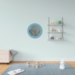 Зеркало круглое голубое 560002235