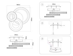 Ambrella Потолочный светодиодный светильник с пультом Original FA8867
