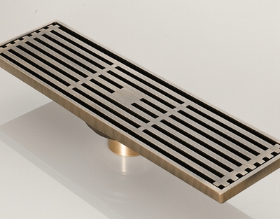 Трап прямой с обр. клап/ 08 х 30 (БРОНЗА) HANSEN (18/1шт)