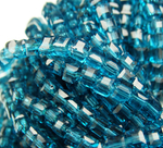 БВ025НН3 Хрустальные бусины квадратные, цвет: морская волна, размер 3 мм, кол-во: 63-65 шт.