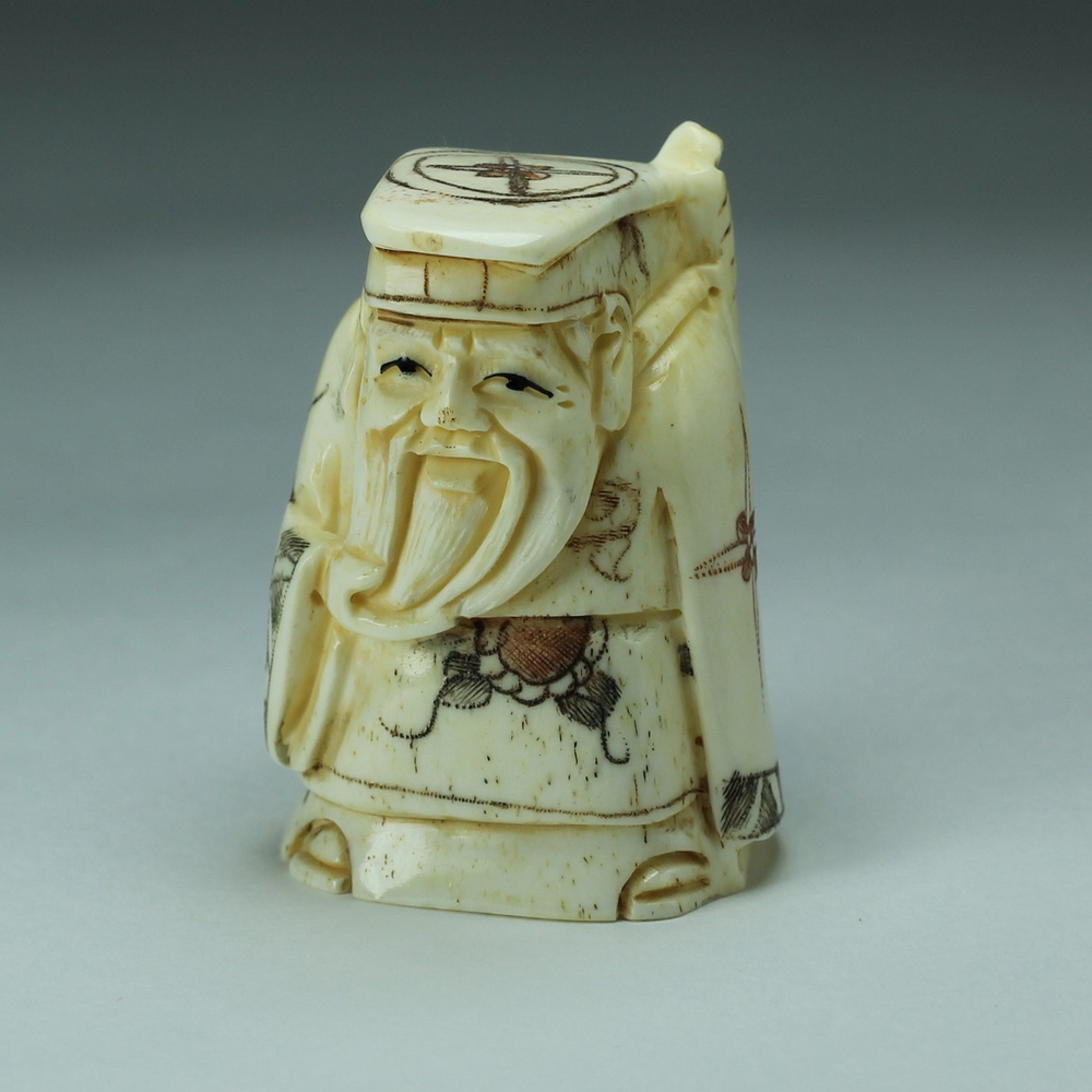 Нэцкэ Дзюродзин с мечом