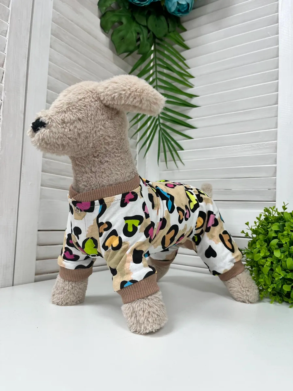 Комбинезон пыльник для собак и кошек трикотажный