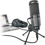 Микрофон Audio-Technica AT2020USB+ черный