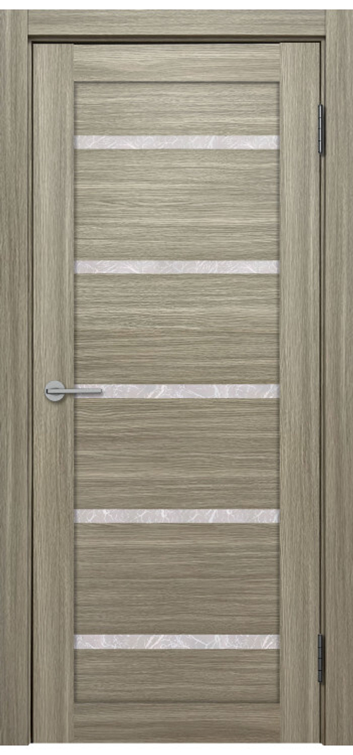 Межкомнатная дверь X-4 / Цвет Тон Неаполь / Остекление "Гранит прозрачный" / Двери Верда