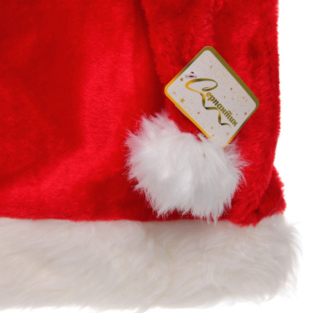 Колпак новогодний «Гигант меховой» 100*30 см, красный