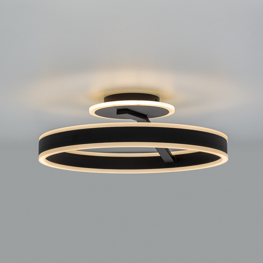 Citilux Дуэт CL719741 LED Люстра с пультом Чёрная