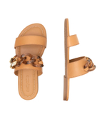 Шлепанцы кожаные monyca See By Chlo\u00e9 - коричневый(SB42011A 19096)