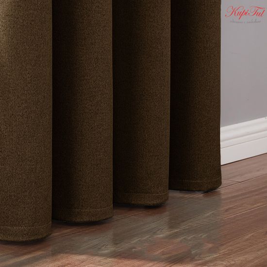 Nemon Blackout (коричневый) Шторы полный блэкаут 100% под лён