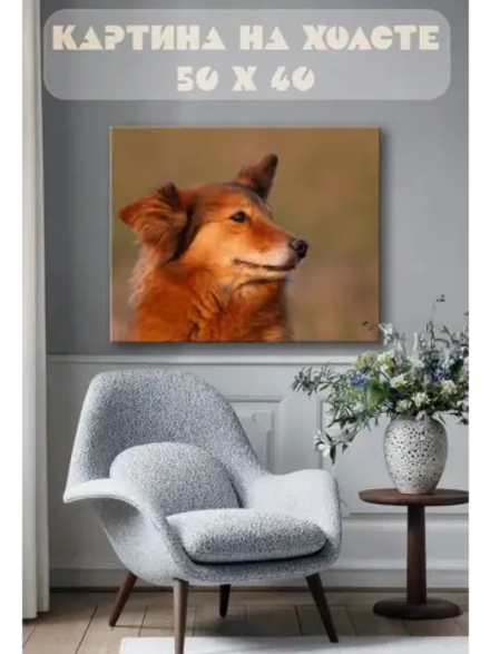 Картина на стену 40 X 50 Собака