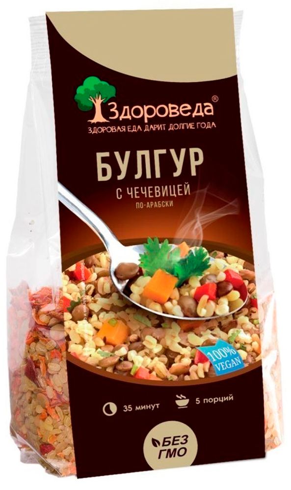Здороведа Булгур с чечевицей по-арабски 250 г, 3 шт