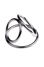 Бондаж для пениса Toyfa Metal серебристый