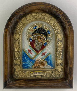 Дивеевская икона с рукописным ликом Спиридона Тримифунтского