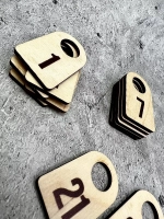 Номерки гардеробные дерево