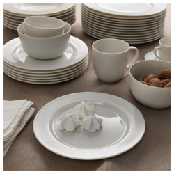 IKEA OFANTLIGT  (ИКЕА ОФАНТЛИГТ)  -  Тарелка, белая, 22 см