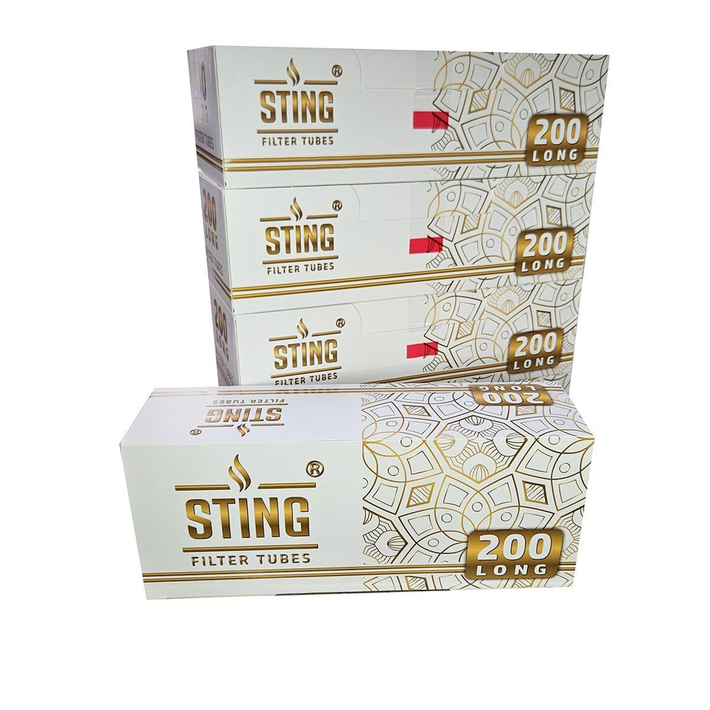Гильзы для сигарет "Sting" Gold Long 5х200шт (Комплект)