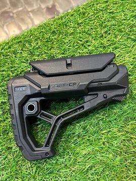 Приклад телескопический GL-CORE-CP с подщечником (черный), Fab-Defense