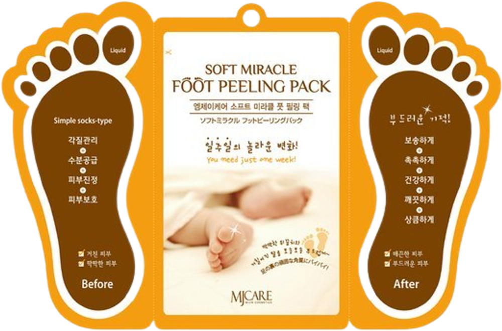 Mijin Пилинг для ног Foot peeling pack