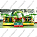Коммерческий надувной батут "Джунгли малый со скалодромом"