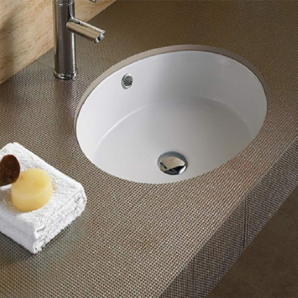 Раковина встраиваемая снизу CeramaLux N 540P 42х42х17 см, белый