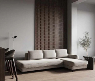 Диван Дюна с открытой кушеткой и механизмом тик-так