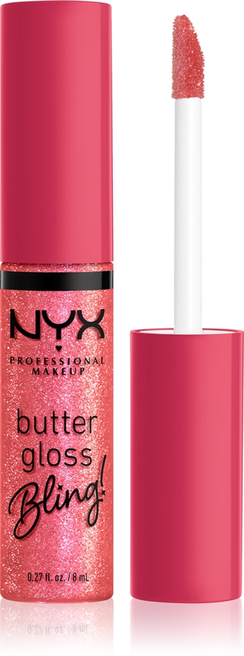 NYX Professional Makeup Butter Gloss Bling - Блеск для губ с блестящими частицами оттенок 05 She Got Money, 8 ml