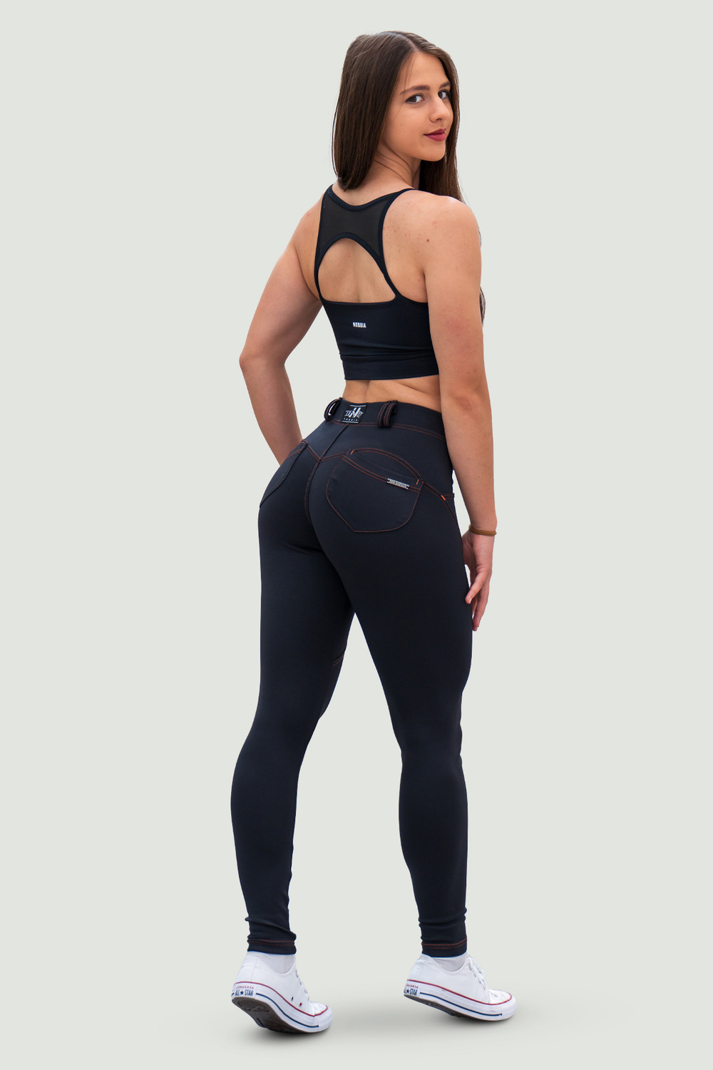 Брюки BUBBLE BUTT PANTS LIFT UP 558 Черные