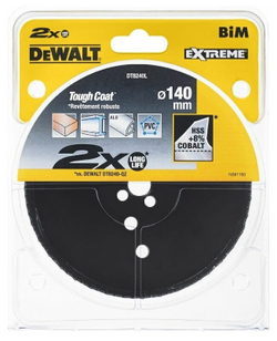 Коронка биметаллическая COBALT 8% M42 (140х46 мм) DEWALT