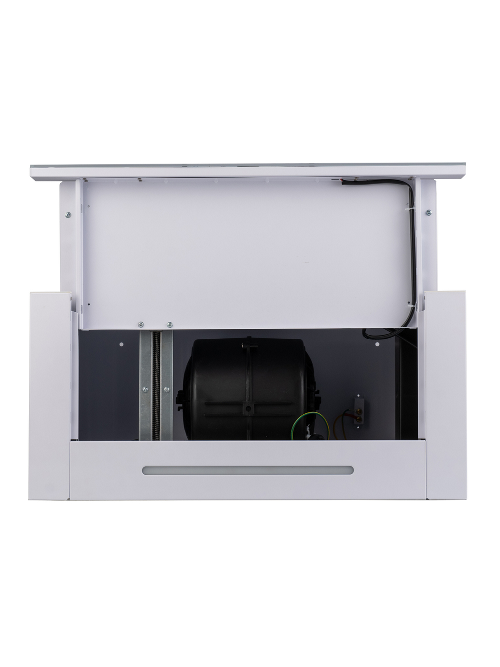 Кухонная вытяжка MACBI B-MTA-G60GW WHITE 1200м3/ч Белая, Жесты+Wi-Fi, авто выдвижная