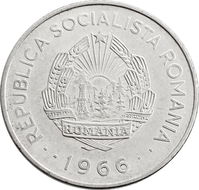 1 лей 1966 Румыния XF
