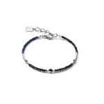Браслет Coeur de Lion Midnight Blue-Silver 5080/30-0746 цвет синий, серебряный