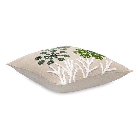 Подушка декоративная с вышивкой snow flakes из коллекции new year essential, 45х45 см