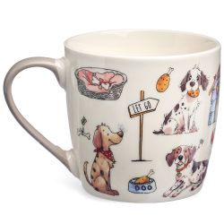 НАБОР ДЛЯ ЗАВТРАКА LEFARD "DOGS", 2 ПР.: САЛАТНИК 500МЛ, КРУЖКА 345МЛ